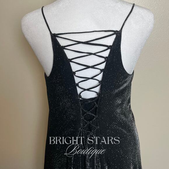 Extremely Rare Sparkle Lace Up Back Dress ASO Rachel Green Friends NWT DEADSTOCK - Picture 7 of 10